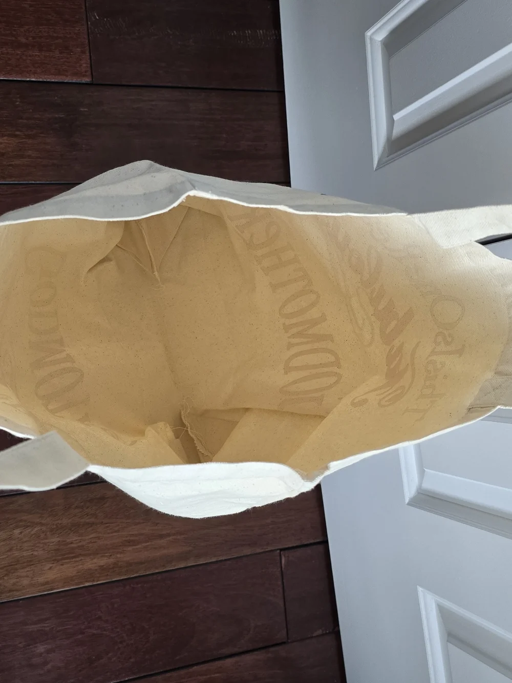 Fabulous Godmother Natural Canvas Tote with Pink Print